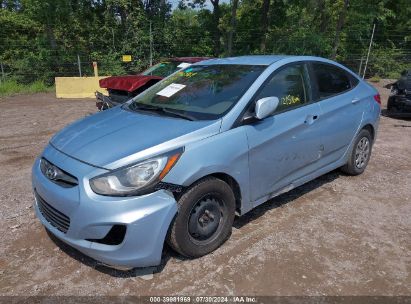 Lot #3035078843 2013 HYUNDAI ACCENT GLS