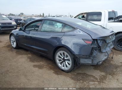 Lot #2989127448 2022 TESLA MODEL 3 LONG RANGE DUAL MOTOR ALL-WHEEL DRIVE