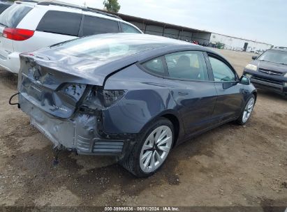 Lot #2989127448 2022 TESLA MODEL 3 LONG RANGE DUAL MOTOR ALL-WHEEL DRIVE