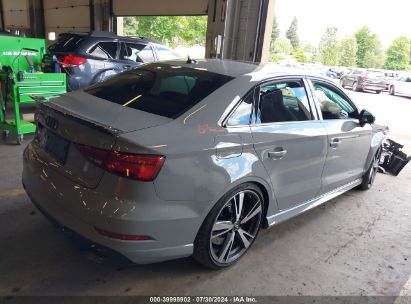 Lot #2991586513 2020 AUDI RS 3 TFSI QUATTRO S TRONIC