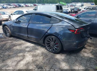 Lot #3035078805 2022 TESLA MODEL 3 PERFORMANCE DUAL MOTOR ALL-WHEEL DRIVE