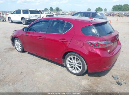 Lot #3056473989 2012 LEXUS CT 200H PREMIUM