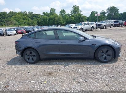 Lot #2997779880 2022 TESLA MODEL 3 REAR-WHEEL DRIVE