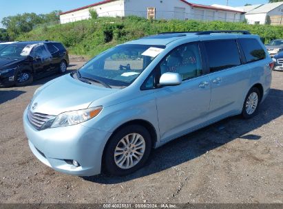 Lot #3035088136 2017 TOYOTA SIENNA XLE 8 PASSENGER