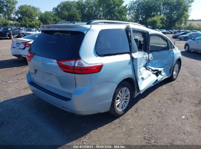 Lot #3035088136 2017 TOYOTA SIENNA XLE 8 PASSENGER