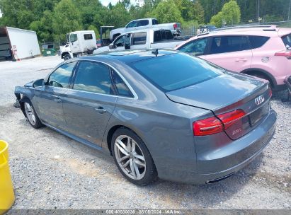 Lot #3051079097 2016 AUDI A8 L 4.0T SPORT