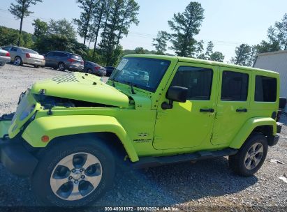 Lot #3052077651 2017 JEEP WRANGLER UNLIMITED SAHARA 4X4