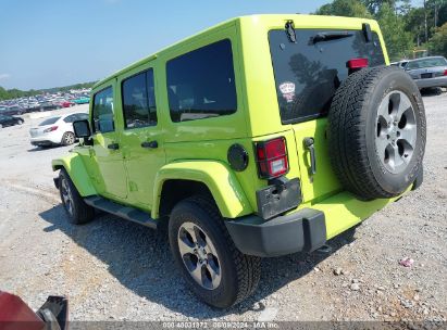 Lot #3052077651 2017 JEEP WRANGLER UNLIMITED SAHARA 4X4