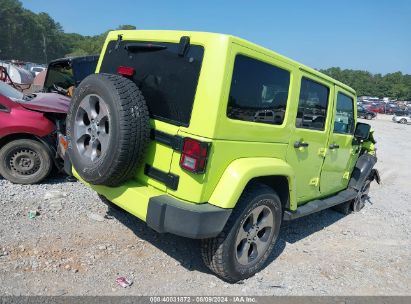 Lot #3052077651 2017 JEEP WRANGLER UNLIMITED SAHARA 4X4