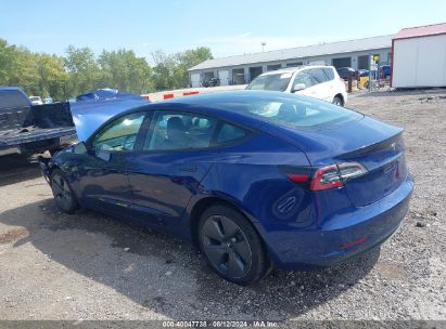 Lot #2994067972 2023 TESLA MODEL 3 REAR-WHEEL DRIVE