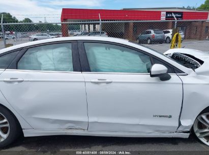 Lot #3036722024 2018 FORD FUSION HYBRID SE