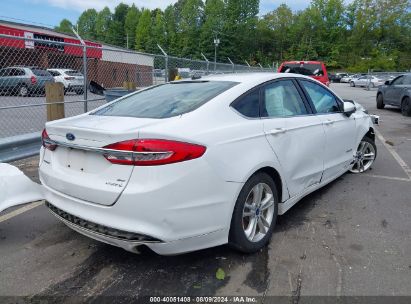 Lot #3036722024 2018 FORD FUSION HYBRID SE