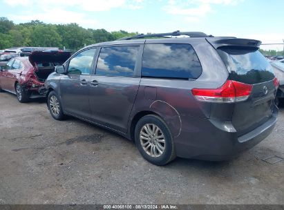 Lot #2997779808 2012 TOYOTA SIENNA XLE V6 8 PASSENGER