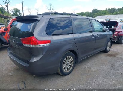 Lot #2997779808 2012 TOYOTA SIENNA XLE V6 8 PASSENGER