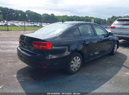 Lot #3035078623 2015 VOLKSWAGEN JETTA 2.0L S