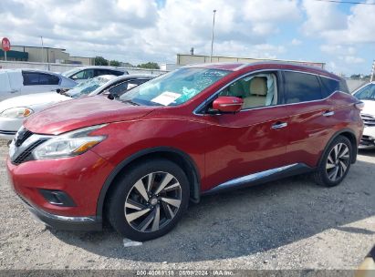 Lot #2997779803 2015 NISSAN MURANO PLATINUM