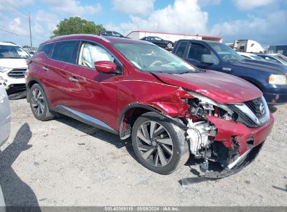 Lot #2997779803 2015 NISSAN MURANO PLATINUM