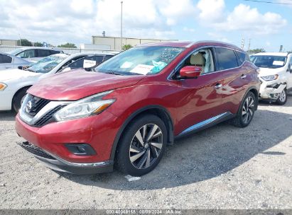 Lot #2997779803 2015 NISSAN MURANO PLATINUM