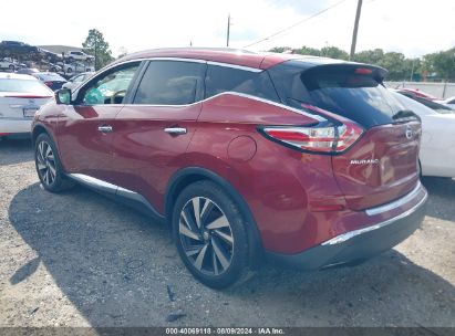 Lot #2997779803 2015 NISSAN MURANO PLATINUM