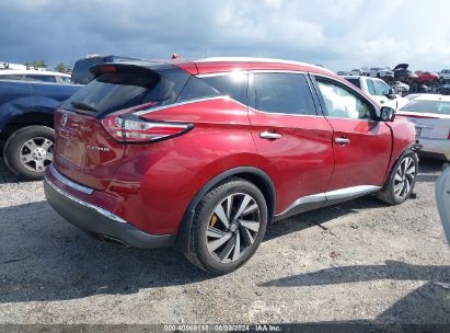 Lot #2997779803 2015 NISSAN MURANO PLATINUM