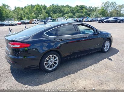 Lot #3056071467 2019 FORD FUSION HYBRID SEL