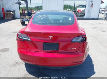 Lot #2992831238 2022 TESLA MODEL 3 LONG RANGE DUAL MOTOR ALL-WHEEL DRIVE