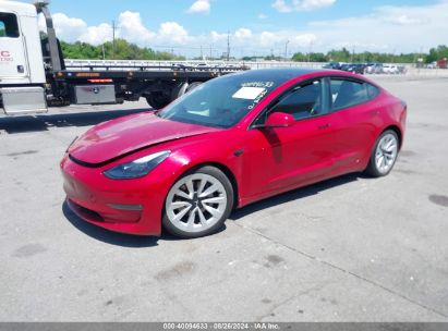 Lot #2992831238 2022 TESLA MODEL 3 LONG RANGE DUAL MOTOR ALL-WHEEL DRIVE