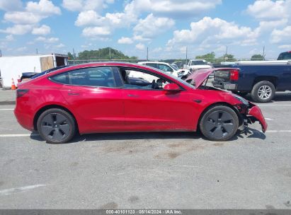 Lot #2992828265 2023 TESLA MODEL 3 REAR-WHEEL DRIVE