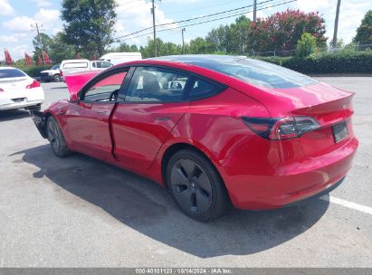 Lot #2992828265 2023 TESLA MODEL 3 REAR-WHEEL DRIVE