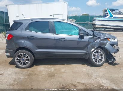 Lot #2997779645 2022 FORD ECOSPORT TITANIUM