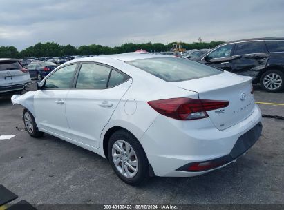 Lot #2990352032 2020 HYUNDAI ELANTRA SE