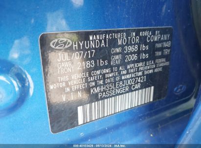 Lot #2992828260 2018 HYUNDAI ELANTRA GT