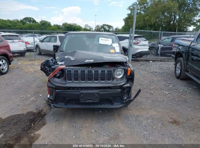 Lot #3035087637 2020 JEEP RENEGADE SPORT FWD