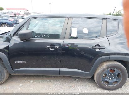 Lot #3035087637 2020 JEEP RENEGADE SPORT FWD