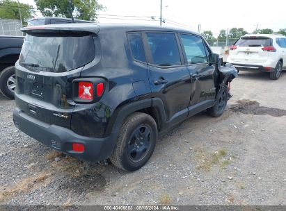 Lot #3035087637 2020 JEEP RENEGADE SPORT FWD