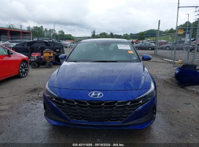 Lot #3035078483 2021 HYUNDAI ELANTRA SEL