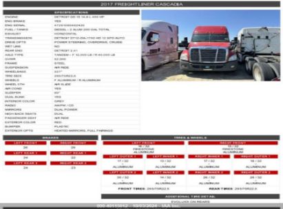 Lot #2992831211 2017 FREIGHTLINER CASCADIA 125