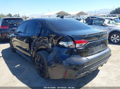 Lot #3034053707 2021 TOYOTA COROLLA SE NIGHTSHADE EDITION