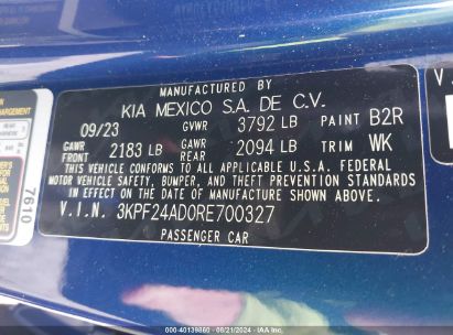 Lot #2992828086 2024 KIA FORTE LXS