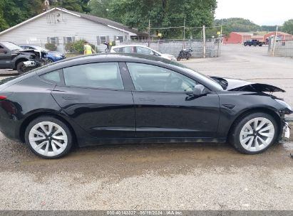 Lot #2992828073 2023 TESLA MODEL 3 REAR-WHEEL DRIVE