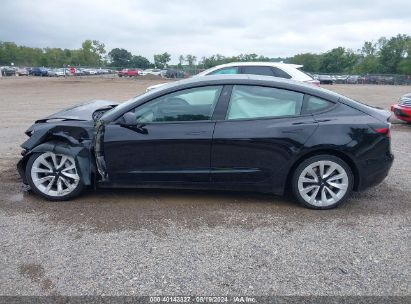 Lot #2992828073 2023 TESLA MODEL 3 REAR-WHEEL DRIVE