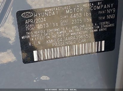 Lot #2995300870 2024 HYUNDAI SONATA SEL