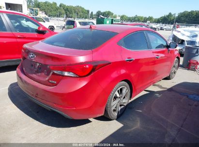 Lot #2992828442 2014 HYUNDAI ELANTRA LIMITED