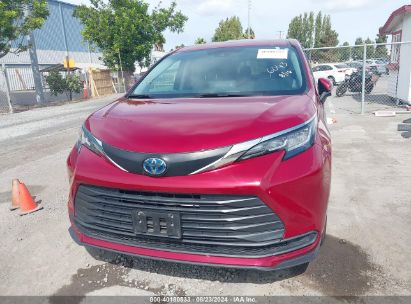 Lot #2992833574 2021 TOYOTA SIENNA LE