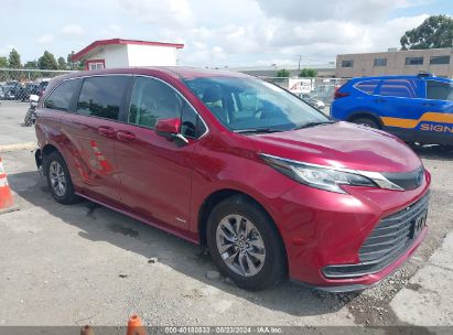 Lot #2992833574 2021 TOYOTA SIENNA LE