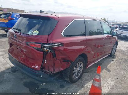 Lot #2992833574 2021 TOYOTA SIENNA LE