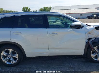 Lot #2992831436 2017 TOYOTA HIGHLANDER LIMITED