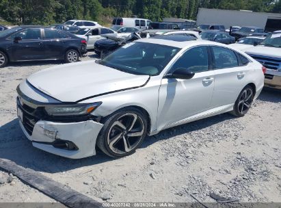 Lot #3052077375 2021 HONDA ACCORD SPORT 2.0T