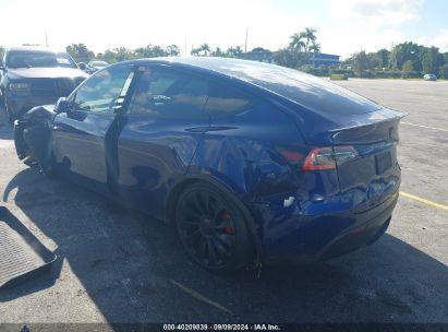 Lot #3032321554 2021 TESLA MODEL Y PERFORMANCE DUAL MOTOR ALL-WHEEL DRIVE