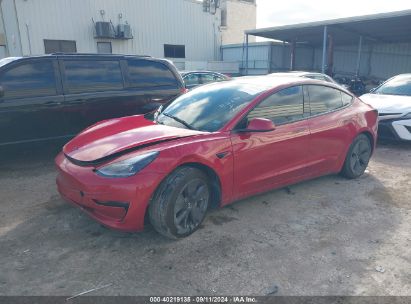 Lot #2992831403 2022 TESLA MODEL 3 REAR-WHEEL DRIVE